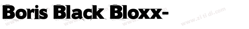 Boris Black Bloxx字体转换